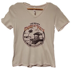 Luke Bryan's‎ Crash My Playa T-shirt Country Western Beachy Womens Cut Size S